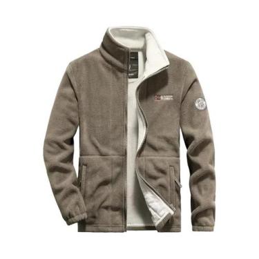 Imagem de Jaqueta Tática Masculina De Fleece Polar Térmica Grossa, Casaco Esport