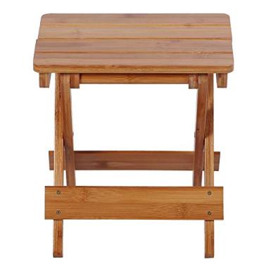 Imagem de Banqueta Dobrável De Bambu Cadeira De Pesca Cadeira De Pesca Quadrada Banqueta De Bambu Dobrável Móveis Cadeira De Pesca Assento Portátil Cadeira Ao Ar Livre Para Acampamento