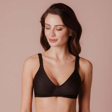 Imagem de Sutiã Taça C Microfibra Triumph 24814 Redutor, Preto, 44C