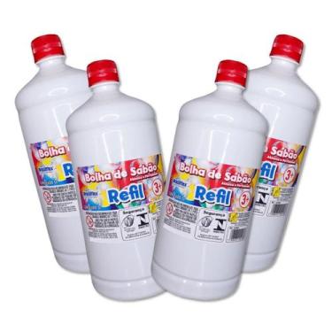 Imagem de Líquido para bolha de sabão kit com 4 litros - Brasilflex