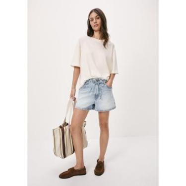 Imagem de Shorts Jeans Feminino Com Cordão-Feminino