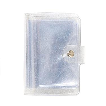 Imagem de Álbum de fotos, cartolina, cartolina, cartões LOMO, 7,6 cm, pasta de cor gelatinosa, álbuns, porta-cartões (branco)