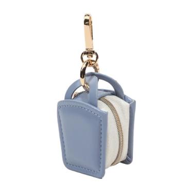 Imagem de zaoalife Mini chaveiro de caixa de joias, chaveiro de bolsa de joias, caixa de embalagem de anel de brincos, estojo de armazenamento de joias, estojo de joias de viagem, bolsa em forma de bolsa