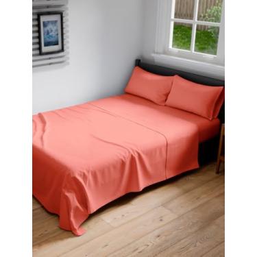 Imagem de Jogo de cama casal GG – 4 peças extra longo estendido casal GG – Macio, respirável e refrescante – Cabe em colchões de 20,3 a 40,6 cm com bolsos profundos – 137,2 cm x 203,2 cm – Fácil ajuste