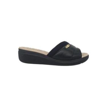 Imagem de Sandália Tamanco Feminino Anabela Ortopédico Comfortflex 2386402-Feminino