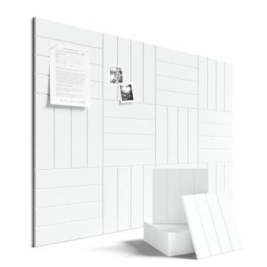 Imagem de Quadro de avisos grande de feltro 122 cm x 91 cm Alternativa para quadro de cortiça - Pacote com 12 com 70 abas adesivas removíveis seguras, quadros de cortiça para paredes para sala de aula e