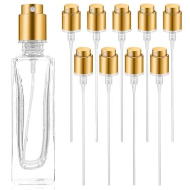 Imagem de Garneck 10 peças de spray de frasco de perfume dourado, cabeça de bomba, 13 mm, borda grande, pulverizador de névoa