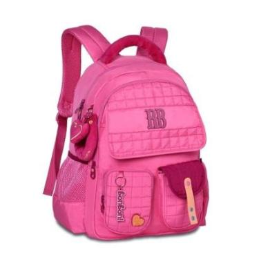 Imagem de Mochila Escolar Meninas Juvenil Bolsa Feminina Moderna chaveiros-Feminino