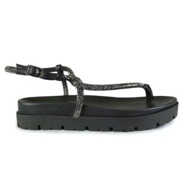 Imagem de Sandália Rasteira Via Marte Brilho Feminina-Feminino