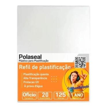 Imagem de Polaseal para plastificação ofício 226x340x0,05mm 20un - Cassmar 