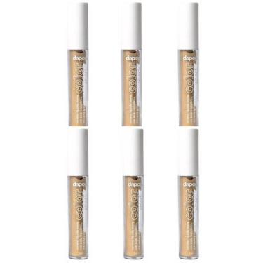 Imagem de Kit 6 Corretivo Líquido Matte Na Cor Amarelo - Dapop