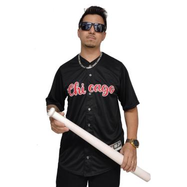 Imagem de Camisa Baseball M10 Plus Size Chicago-Unissex