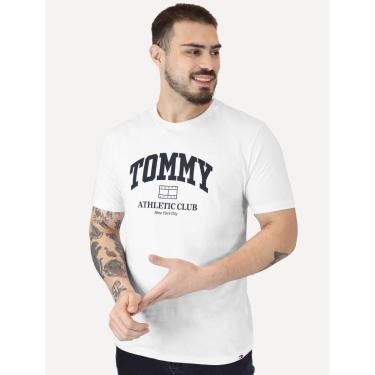 Imagem de Camiseta Tommy Jeans Masculina Regular Athletic Club Branca-Masculino