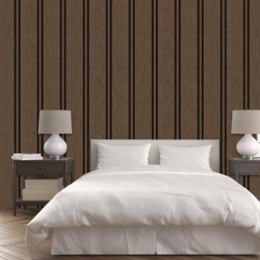 Imagem de Papel De Parede Ripas Angelim Escura Ripado Lavavel Adesivo