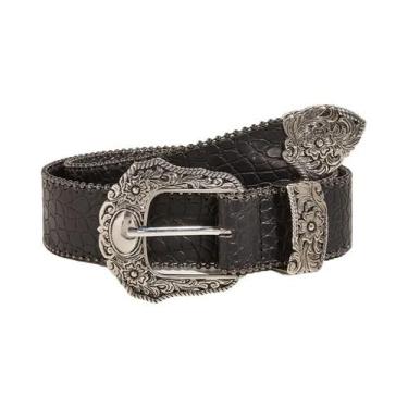 Imagem de Cinto De Designer Unissex De Alta Qualidade Luxuoso Preto Punk Goth Y2