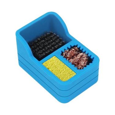 Imagem de Limpador De Pontas De Solda Com Esponja De Solda, Lã De Latão E Escova