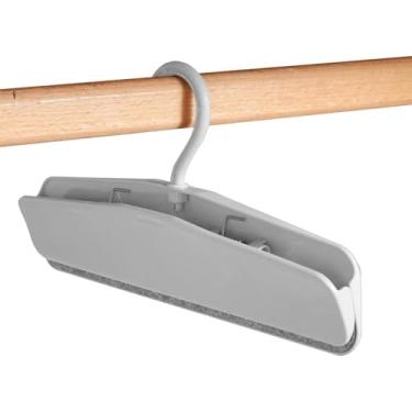 Imagem de Gancho para calças, organizador resistente com aderência antiderrapante | Gancho de clipe de saia, para quarto, dormitório, apartamento, guarda-roupa, lavanderia, vestido, calças, cachecol, camisa