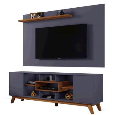 Imagem de Conjunto Rack e Painel Detroit Sala TV até 65 Polegadas - Carmolar Móv