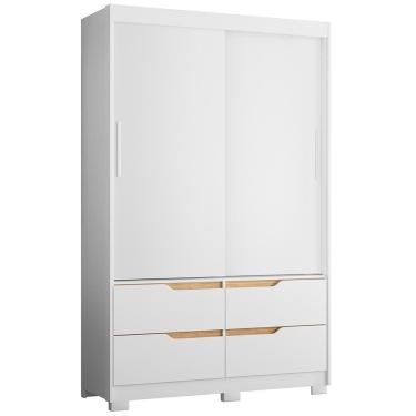 Imagem de Guarda Roupa Solteiro Sole 2 Portas e 4 Gavetas - Móveis Albatroz