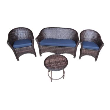 Imagem de Jogo Sofá Poltronas De Varanda Área Externa Fibra Sintética