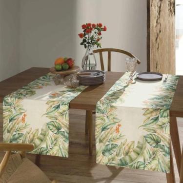 Imagem de Trilho Caminho de Mesa Dohler Verde Plantas Clean Limpa Fácil