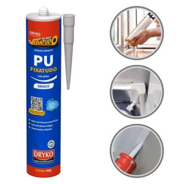 Imagem de Selante Poliuretano PU Dryko Vedatudo 400g Impermeável Multiuso Vedaçã