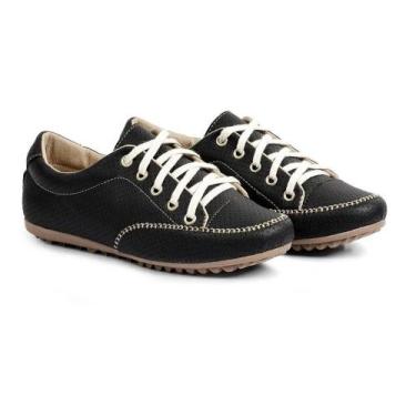 Imagem de sapatênis tênis feminino casual básico confortável preto - Izabela Ara