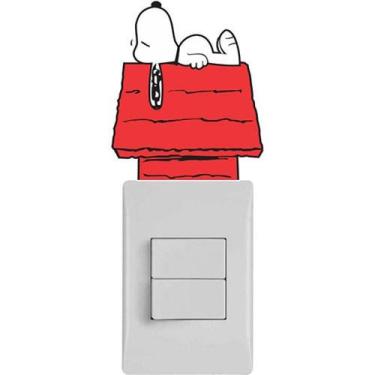 Imagem de Adesivo Interruptor Snoopy - 624i - R+ Adesivos