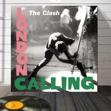 Imagem de Placa Quadro The Clash Álbum London Calling Mdf 20x20cm - ARTSIM
