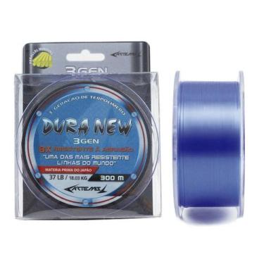 Imagem de Linha Monofilamento Dura New Soft 0,33mm 300m Amarela Azul Green - Art