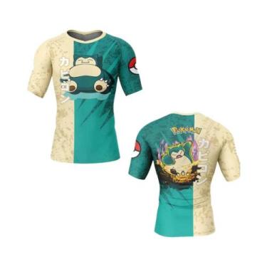 Imagem de Camiseta Masculina De Compressão De Manga Curta Com Estampa De Pokémon