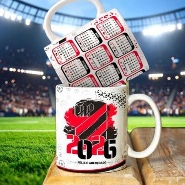 Imagem de Caneca personalizada futebol Calendario 2026 - 325ML - PRESENTE - ABRA