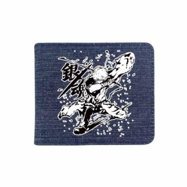 Imagem de Carteira Gintamas Anime Characters Slim BiFold Multi Pu - Yiweisai