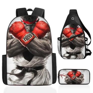 Imagem de Conjunto de mochilas Akumas School, 3 peças com bolsa de ombro e estoj