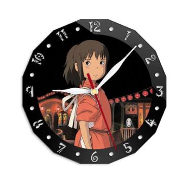 Imagem de Relógio de parede Oginos Chihiros Silent Non-Ticking 15 cm de vidro+ac