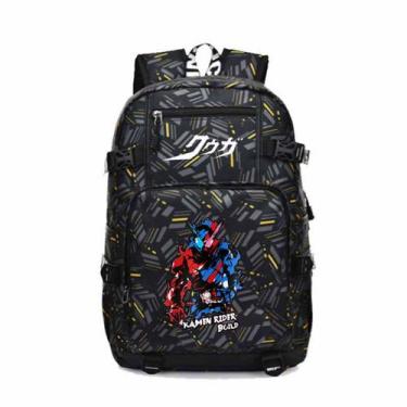 Imagem de Mochila escolar Kamens Riders Cartoon Kids 30x15x46cm - Yiweisai