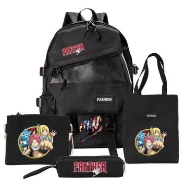Imagem de Conjunto de mochilas Fairys Tails Etherious Natsus Dragneels Cartoon -