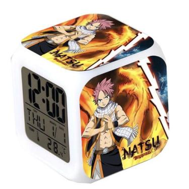 Imagem de Despertador Fairys Tails de 7 cores com mudança de LED com termômetro 