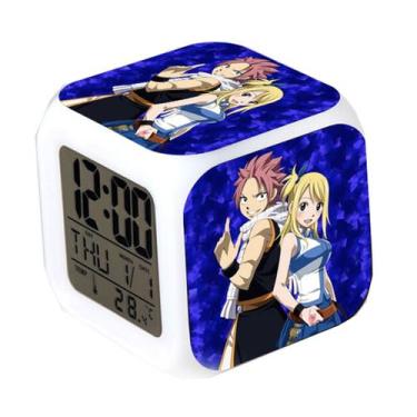 Imagem de Termômetro Glowing Cube Despertador Lucy Heart filia Fairys - yiweisai