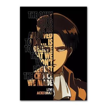 Imagem de Pôster Attack on Titans Anime Art 30x40cm Papel 30g - yiweisai