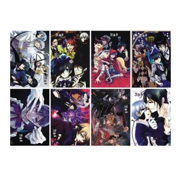 Imagem de Poster Butlers Anime Art, 8 unidades/lote, preto, papel de 29 x 42 cm 