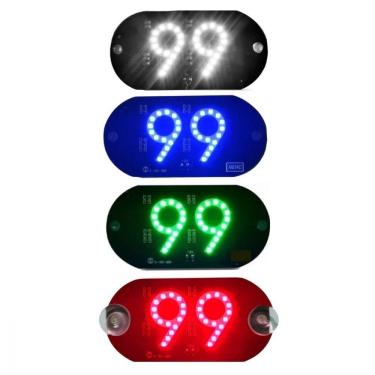 Imagem de Placa Letreiro Led Motorista De Aplicativo Identificação