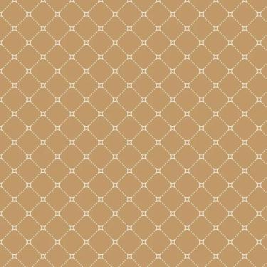 Imagem de Tecido Tricoline Geométrico Treliçado Caramelo - Fuxicos e Fricotes - 