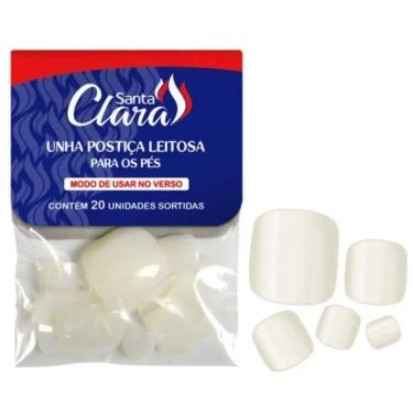 Imagem de Unha Postiça Leitosa Para Os Pés 3320 Santa Clara