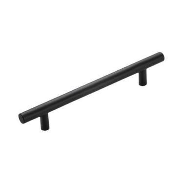 Imagem de Puxador Longo Em Aço Inoxidável Preto E Prata Para Portas De Armário E