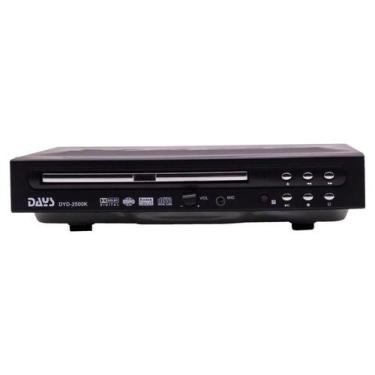Imagem de Reprodutor DVD Days DYD2500LK Karaoke 2 Canais Com Controle Remoto Pre