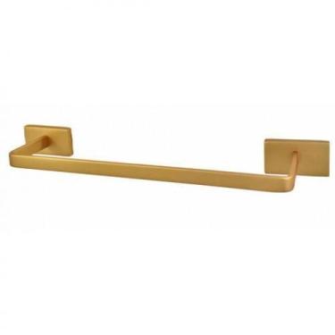 Imagem de Porta Toalha Barra Rosto Dom Dourado Fosco - Perflex