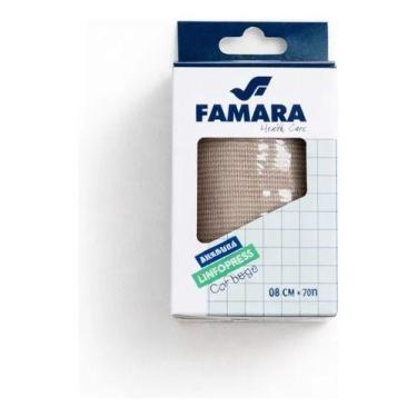 Imagem de Atadura Compressiva Faixa Linfopress 8cm Famara Bege 2,70m Bege
