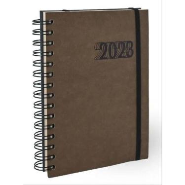 Imagem de 2023 Agenda Tony W Marrom Teca Semanal Mesa - 19,00 X 25,00