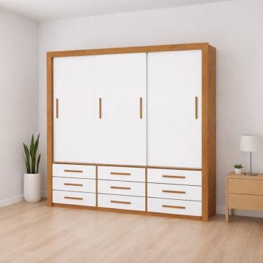 Imagem de Guarda Roupa 3 Portas 9 Gavetas Imperium -Grand Line